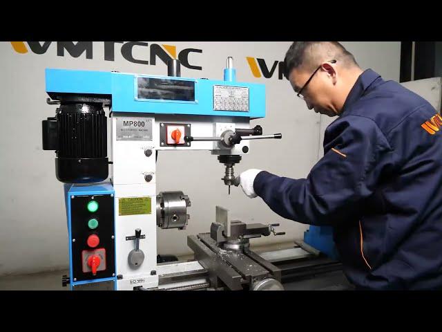How to Operate the Combo Metal Lathe Mill Drill HQ500 HQ800 - WMTCNC