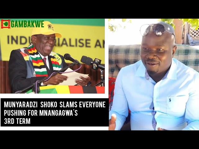 Munyaradzi Shoko Slams Everyone Pushing For Mnangagwa's Third Term