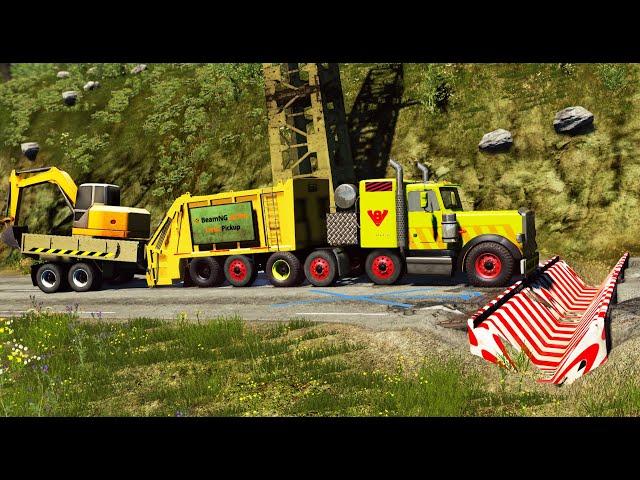 Cars vs Upside Down Speed Bumps #48 | BeamNG.DRIVE