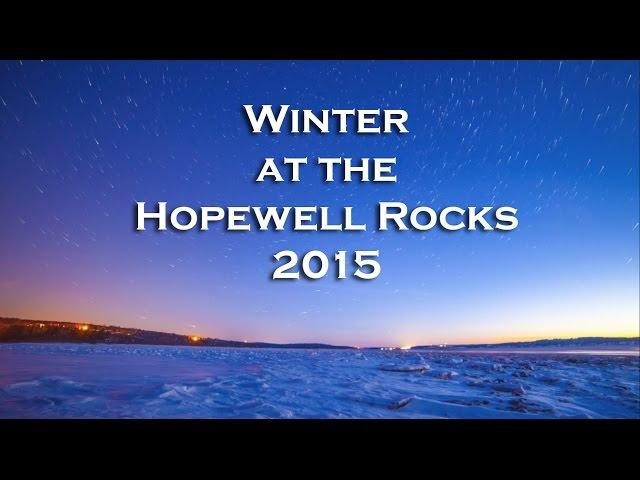 Winter at The Hopewell Rocks