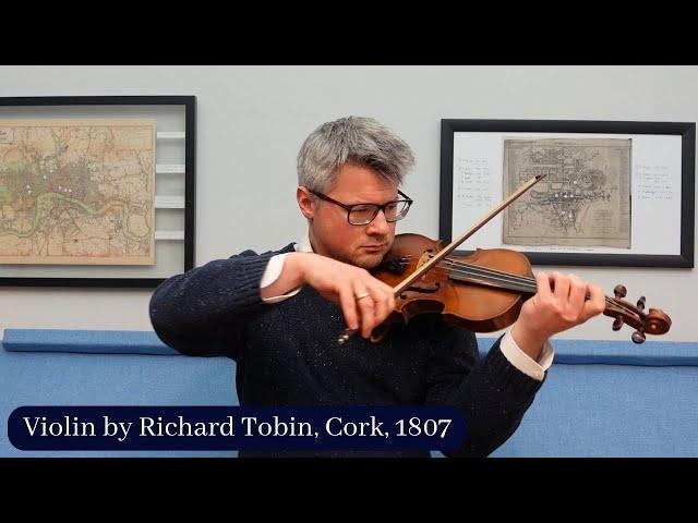 Tim Wright Fine Violins: Violin by Richard Tobin, Cork, 1807