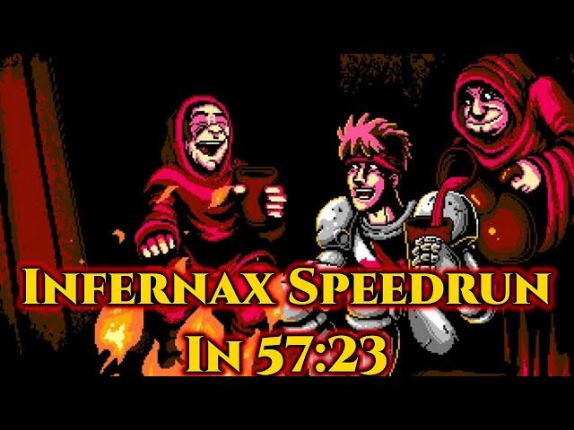 Infernax (Good Ending, Alcedor, Classic) Speedrun PB Former WR [57:23]