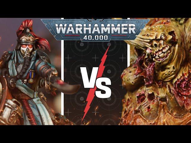 **NEW CODEX** Astra Militarum vs Death Guard | Warhammer 40,000 Battle Report