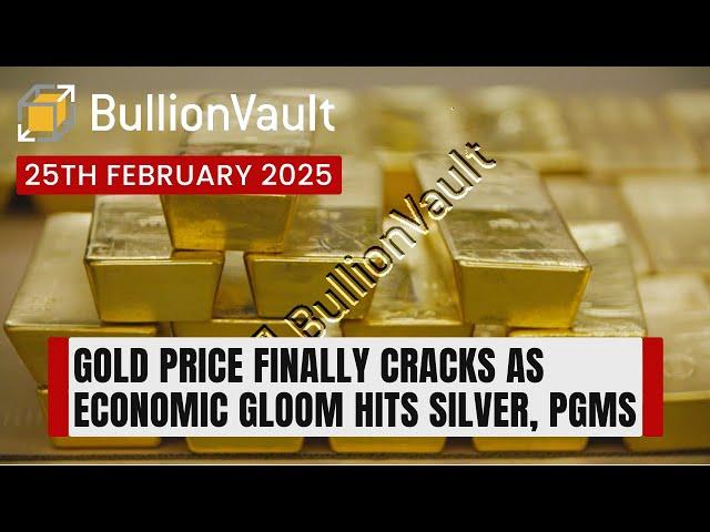 Gold Price Finally Cracks as Economic Gloom Hits Silver, PGMs