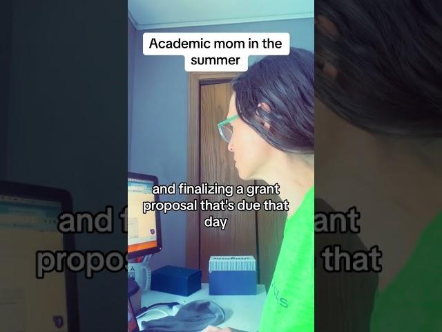 Day in the life of an academic mom in the summer