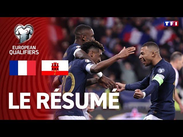 France - Gibraltar (résumé des Qualif EURO 2024) : L'INCROYABLE MATCH RECORD DES BLEUS 