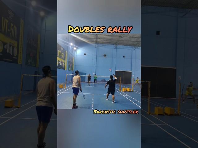 Badminton body smash|Badminton doubles rally|Badminton smash| Sarcastic shuttler| Gaurav bharti