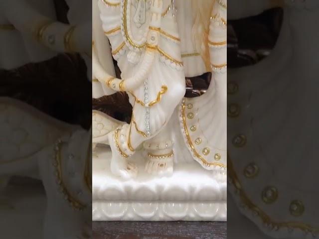 Radha Krishna Marble Statue Murti | Indian Handicrafts | Radha Krishna | Mandir Decor 2022