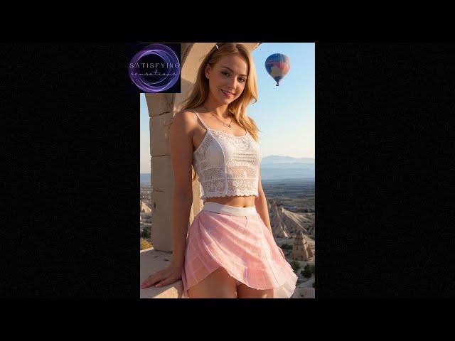 4K LookBook.The Models Went To Stunning Cappadocia For A Photoshoot. Look At The Balloons.AI Art#111