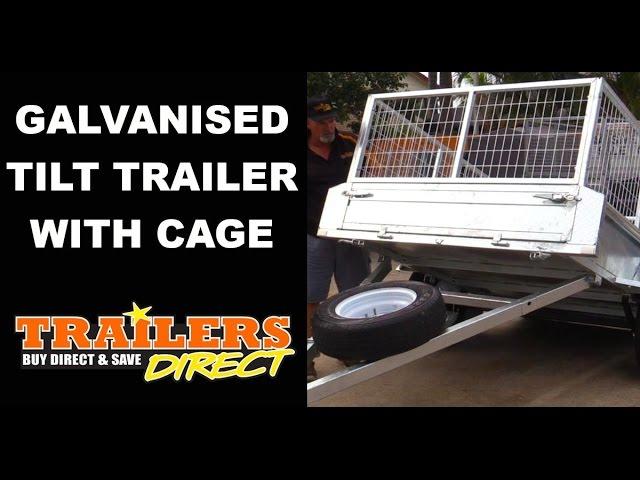 Galvanised Tilting Box Trailer By Trailers Direct Qld - Ph 1300 866 869