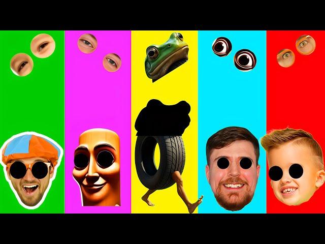 Wrong eyes DAME TU COSITA SONGItalian Brainrot vs Vlad and Niki vs Blippi vs Mr Beast