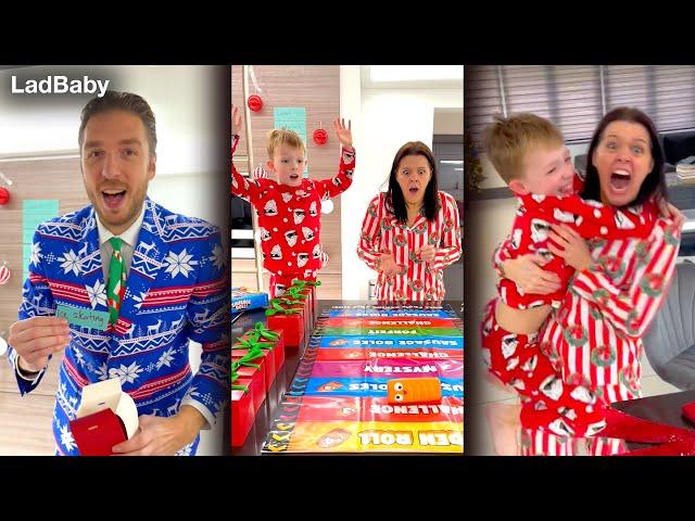 Surprising the family with a Christmas Game Show 