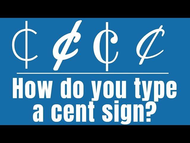 how to insert cent symbol in word