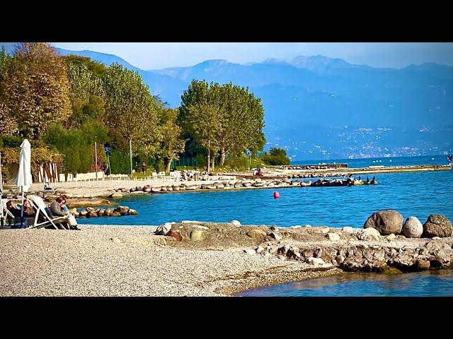 MONIGA DEL GARDA 2024: THE MOST BEAUTIFUL WALK IN ITALY BEACH - LAKE GARDA IN WINTER