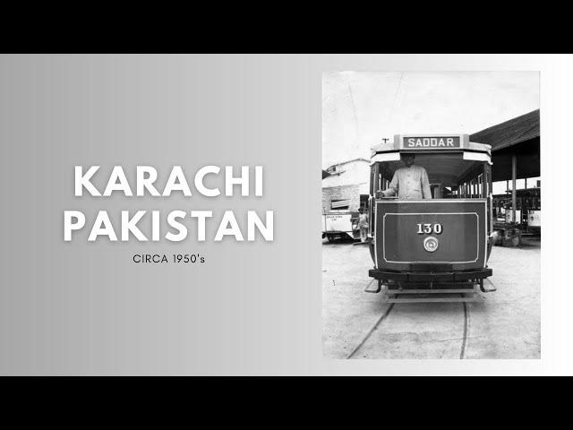 Karachi, Pakistan Circa 1950s  - Karachi Street View