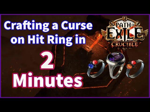 How to craft a 2+ Divine Ring in 2 minutes | Path of Exile Crucible League 3.21 PoE