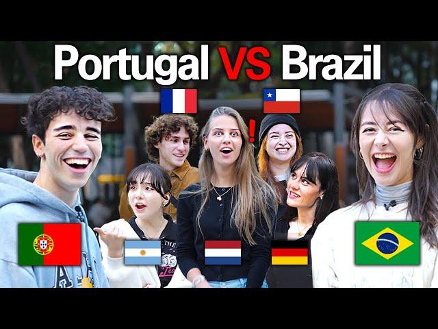 Street Interview l Portugal VS Brazil!! Can You Guess Who Is Brazilian??