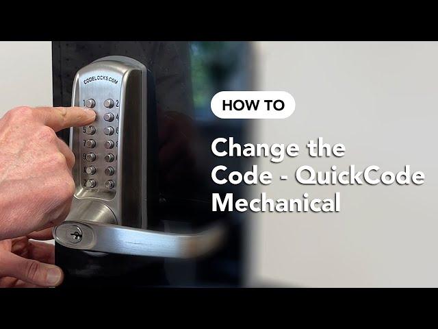 How-To Change the Code: CL160 and CL600 QuickCode