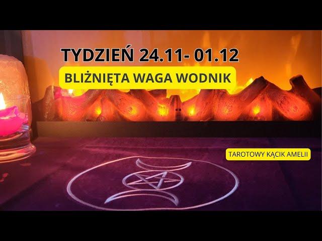 Tydzień 24.11- 01.12  Żywioł Powietrza  Bliźnięta Waga Wodnik 