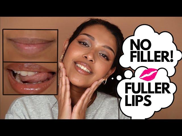 how to make your lips look bigger with no filler!