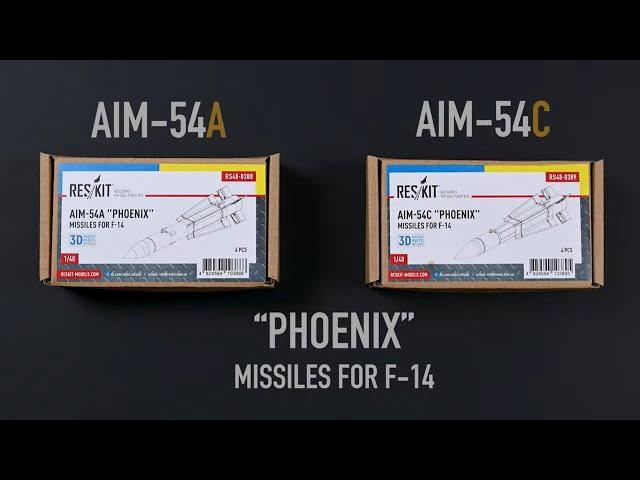 Unboxing of ResKit RS48-0388 and RS48-0389 AIM-54 "Phoenix" Missiles (1/48)