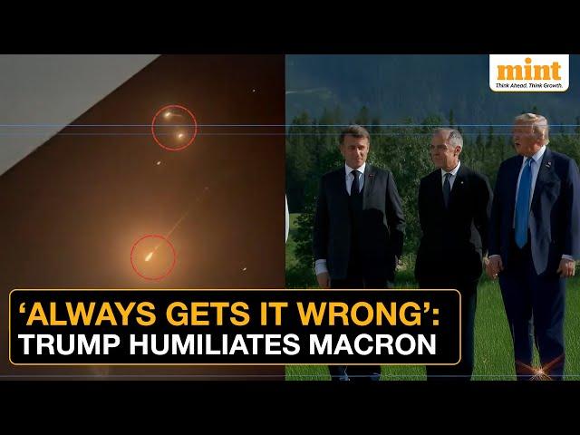 Trump's BIG Claim On Israel-Iran Ceasefire | Calls Macron's Assumption A 'Mistake' | Watch