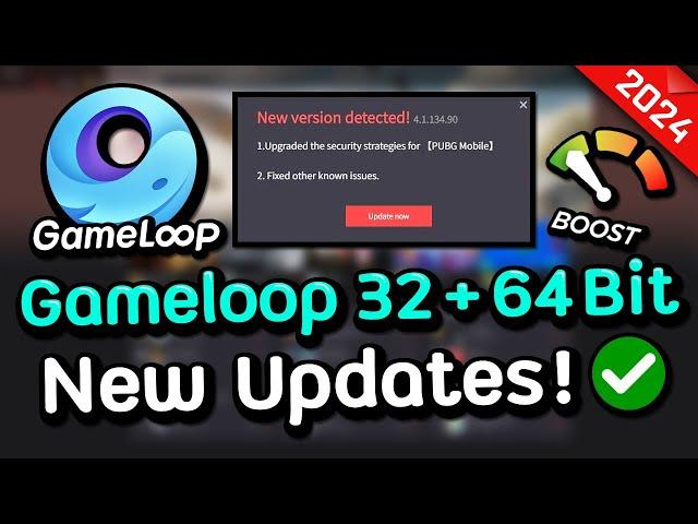 Gameloop 32 Bit New Version! (4.1.134.90) + PUBG MOBILE Fix Lag Best Settings 2024