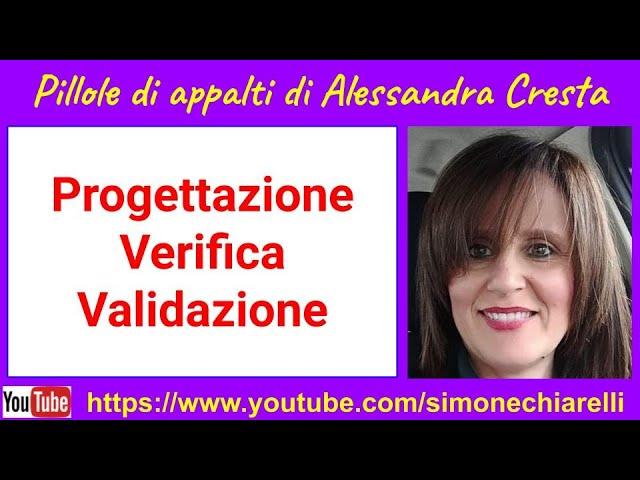 Pillole di appalti - Cresta - Progettazione, verifica, validazione dei contratti pubblici (9/7/2023)