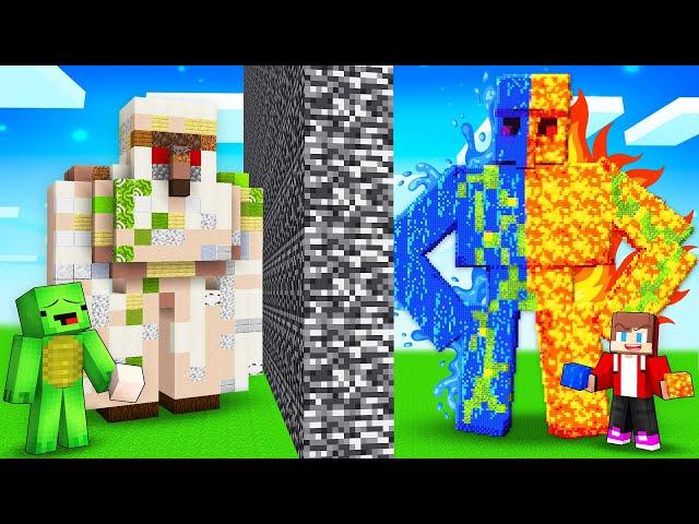 JJ and Mikey Cheated With //ELEMENTAL in Mob Battle in Minecraft! (Maizen)