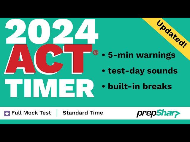 ACT Full Exam Test Timer (Standard Time)