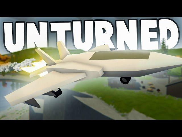 FLYING THE LIBERATOR FIGHTER JET! - Unturned Mod Showcase Funny Moments