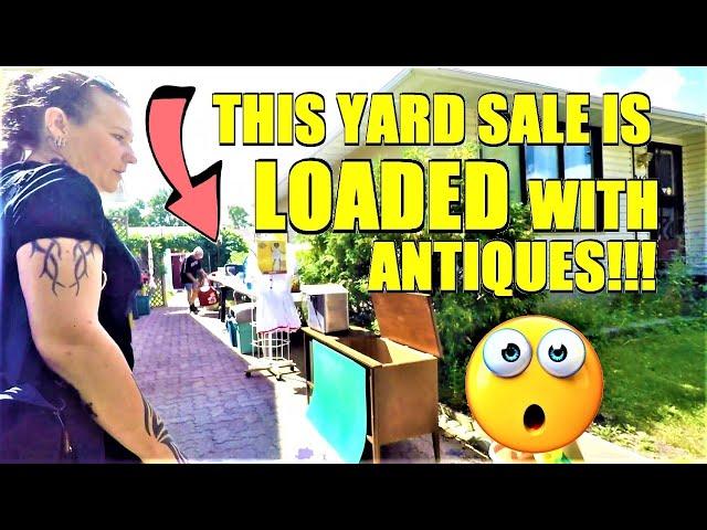 Ep429:  THIS YARD SALE WAS LOADED WITH AMAZING ANTIQUE FINDS!!!  