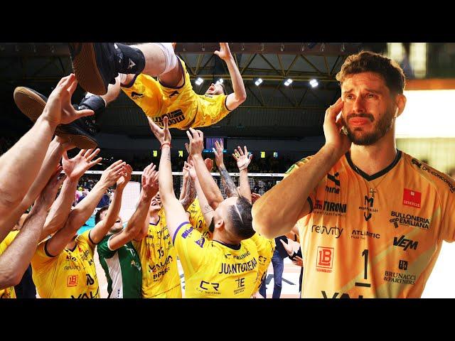 Bruno Rezende's Last Match in Volleyball Team Modena...