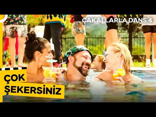 Gökhan'ın Havuzda Kızlarla Flörtleşme Sahnesi | Çakallarla Dans 4