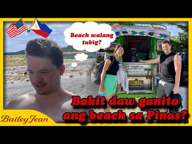 Bakit Daw Ganito ang Beach Natin sa Pinas?Pac-Man Beach Resort! Philippines Vlog | Fil-Am Couple!