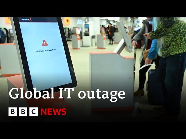 CrowdStrike IT outage continues to cause global disruption | BBC News