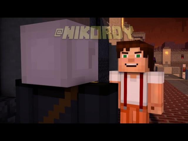 Jesse triggers the Warden - Minecraft: Story Mode Modded