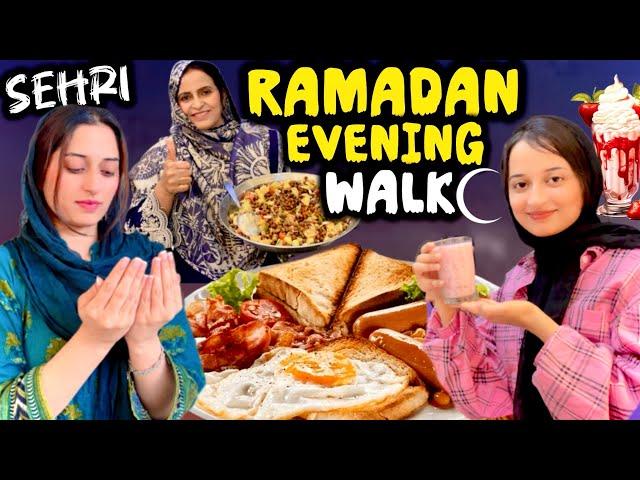 Sehri theek sy nhi hoi bukhar ho gya walk k liy bahir gy  || Ramadan routine