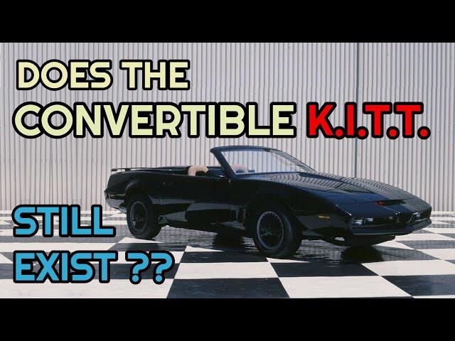 Does the Convertible KITT Still Exist? See the Car that ALMOST Became Knight Rider's Rag Top!