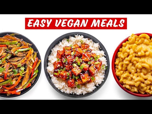 3 Simple & Delicious VEGAN Meals for Beginners!