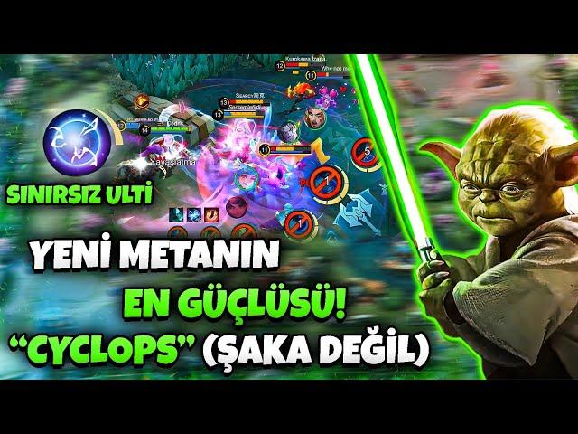 ŞAKA DEĞİL! YENİ META SINIRSIZ ULTİLİ CYCLOPS! - LV 99 BOSS | Mobile Legends