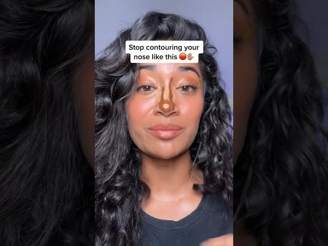 HOW TO contour your nose that look great even IRL  product as always pinned in the comments 