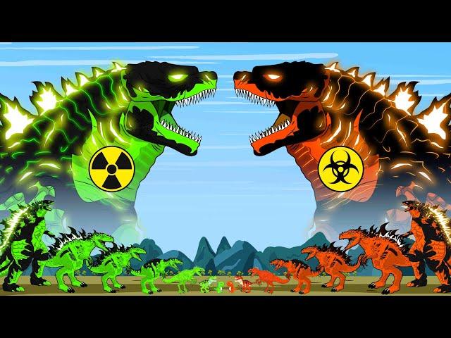 LEGENDARY GODZILLA RADIOACTIVE vs EMINEM GODZILLA, DINOSAUR DOMINION: I'm not alone|Godzilla Cartoon