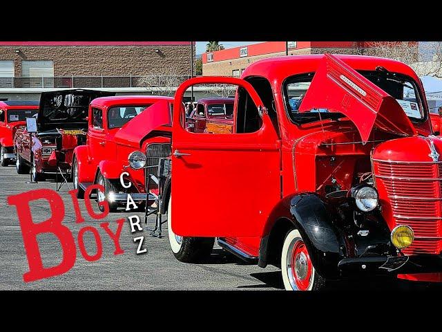 THE RED CAR SHOW - 11TH ANNUAL LUGNUT'S RED CAR SHOW AND NOSTALGIA STREET RODS MUSEUM WALK THRU