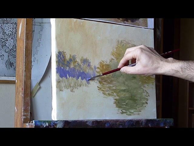 Gianfranco De Meo, paint like Claude Monet. Oil painting demonstration (1)