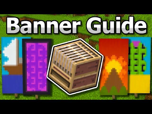 Minecraft 1.20 Loom & Banner Designing Guide | Patterns, Designs, Uses, Tips, Tricks & More!