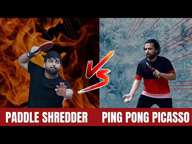 Chopper vs. Attacker| Intense Table Tennis