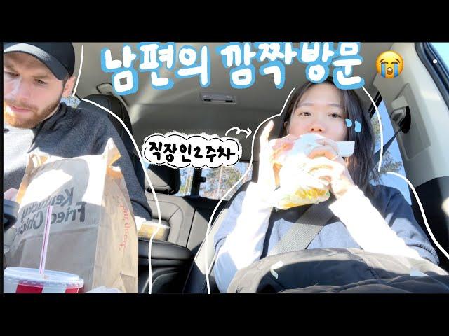  출근 이렇게 힘든거였나요..? 점심시간 남편 방문에 눈물의 점심 첫 출근..그리고 2주간 일상