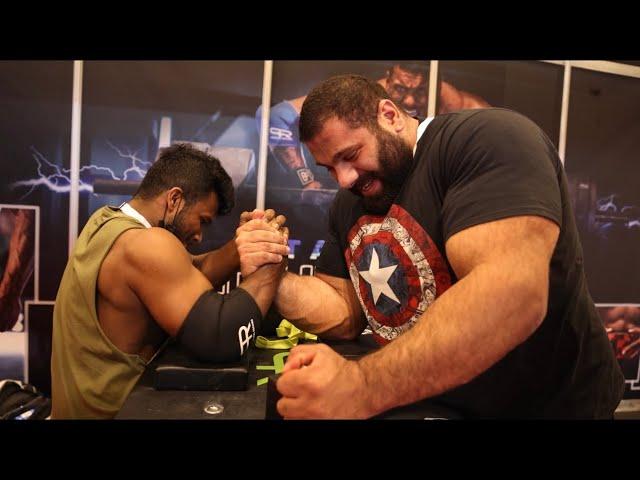 Armwrestling with Levan Saginashvili & Irakli  UNBELIEVABLE