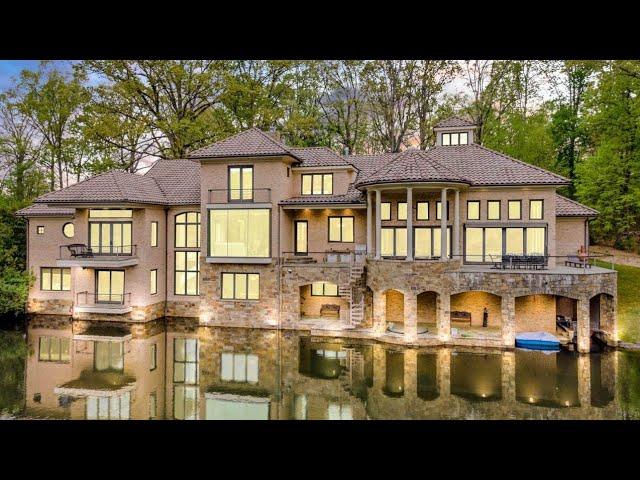 TOUR a Mult-Million Dollar Luxury Home with a Private Lake in Cary, NC | Indoor Pool (Must See)